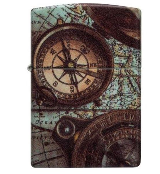 Picture of ZIPPO LIGHTER COMPASS DESIGN